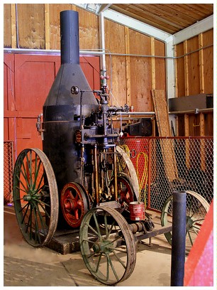 (Image Right: The Parker Steam Engine in a Modern
 Setting)