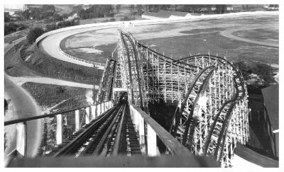 (Image: Looking down the `Giant Dipper' Lift Hill )