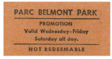(Image Right: Belmont 10-cent Ride Ticket)