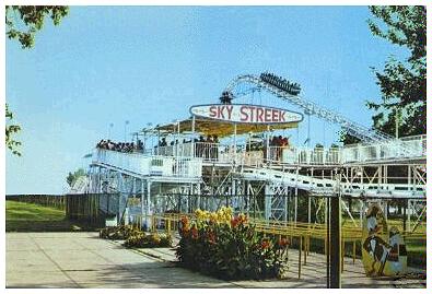 (Image: View of the `Sky Streek' Queue, Station and Lift Hill)