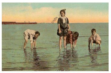 (Image: Children Wade at the Beach)