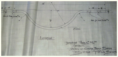 (Image: Blueprint Showing the Shoe Design for a `Chutes' Boat)