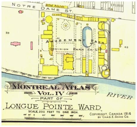 (Image: 1914 City Map Showing the Park's Layout)