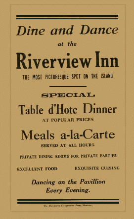 (Image Right: Restaurant Handbill)