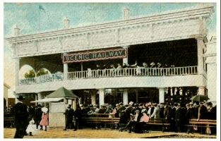 (Image: Dominion Park Roller Coaster Station and Boardwalk)