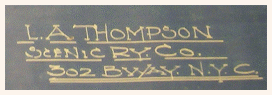 (Image: Thompson Company Name on the `Scenic Railway' Blueprint)