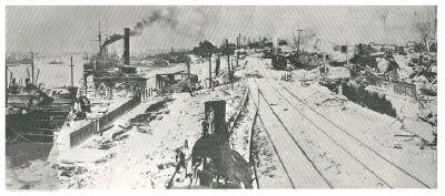 (Image: Looking South Over the Destruction)