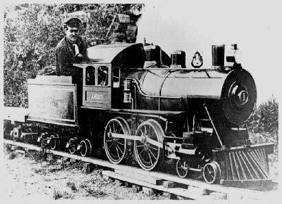 (Image Left: Albert Drives his First Locomotive Model)