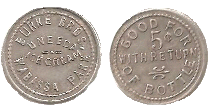 (Image: Obverse and Reverse of an Ice Cream Token)