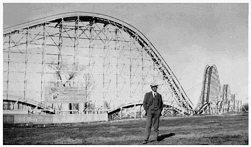 (Image: `Deep Dipper' Coaster, Side Lift Hill View)