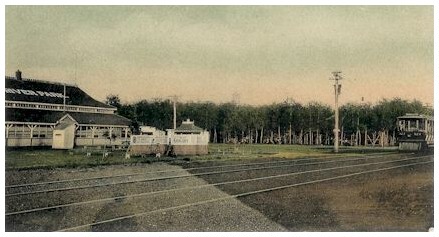 (Image: A Trolley near the Parks' Main Entrance)