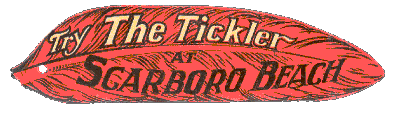 (Image: `Tickler' Advertisement in the Shape of a Feather)