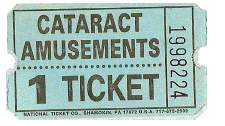 (Image: Cataract Amusements Ride Ticket)