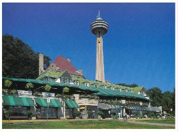 (Image: The Skylon Tower with a Restaurant in the Foreground)