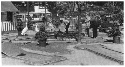 (Image: 1939 View of the Miniature Golf Course)