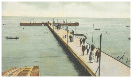 (Image: Looking down the New Pier from the Shore)